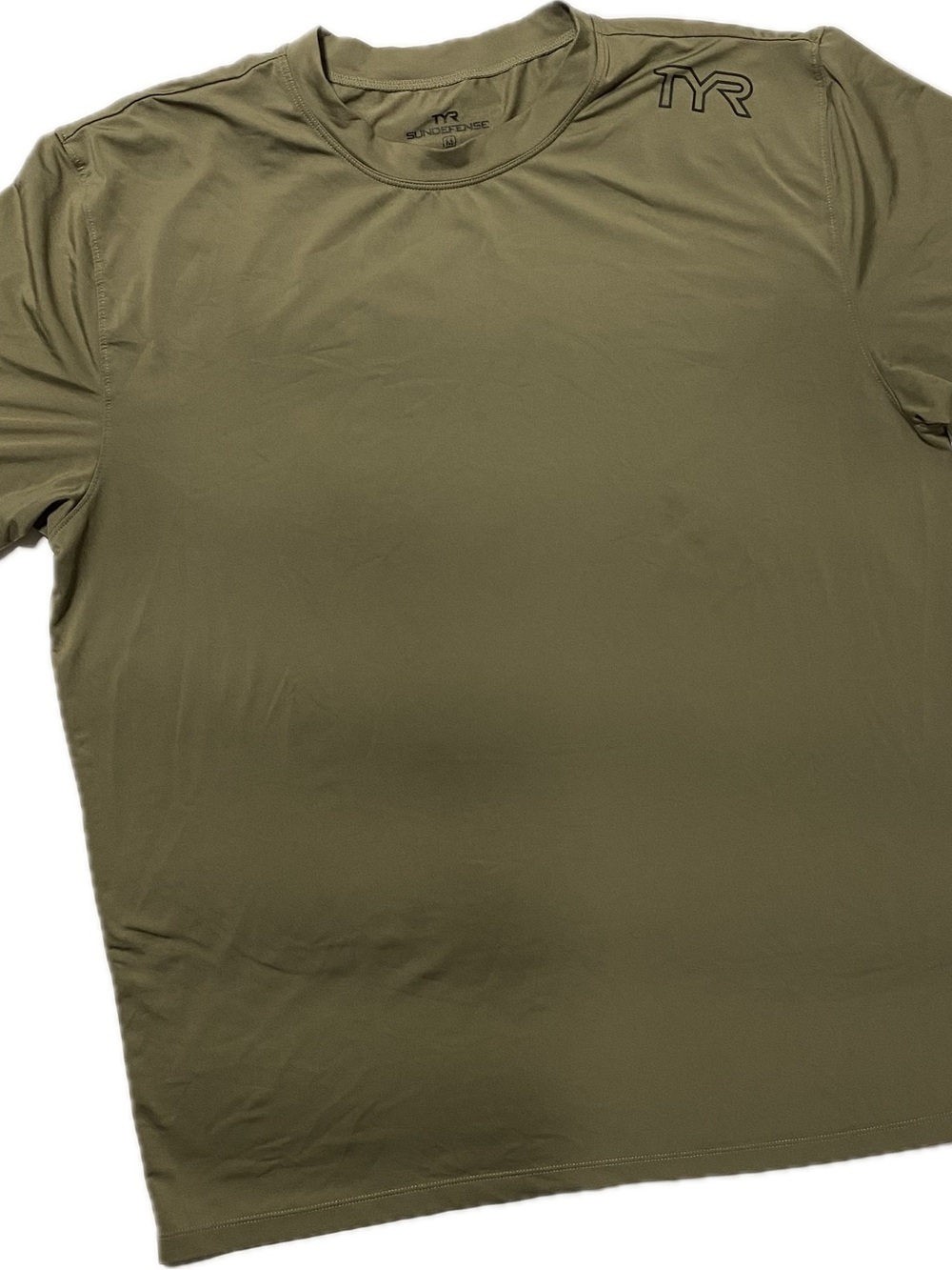 TYR Olive Green Athletic Short Sleeve Tee